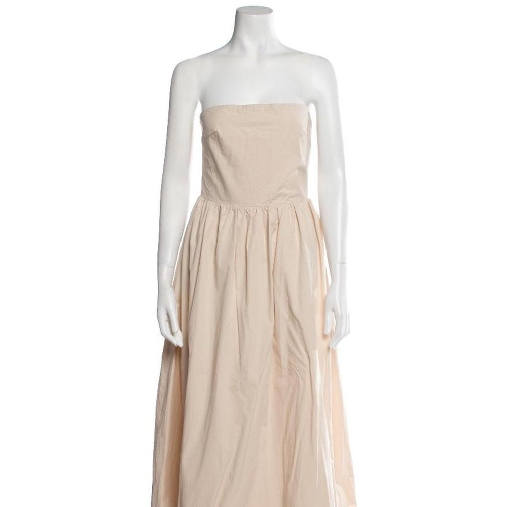 DISSH Elegant Strapless Cream Dress